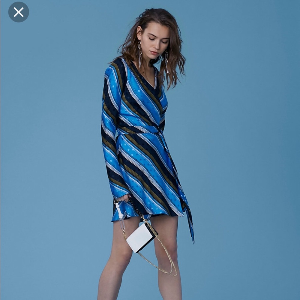 DVF silk wrap dress